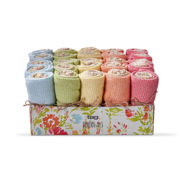 Bloom & Blossom Waffle Weave Dishtowel