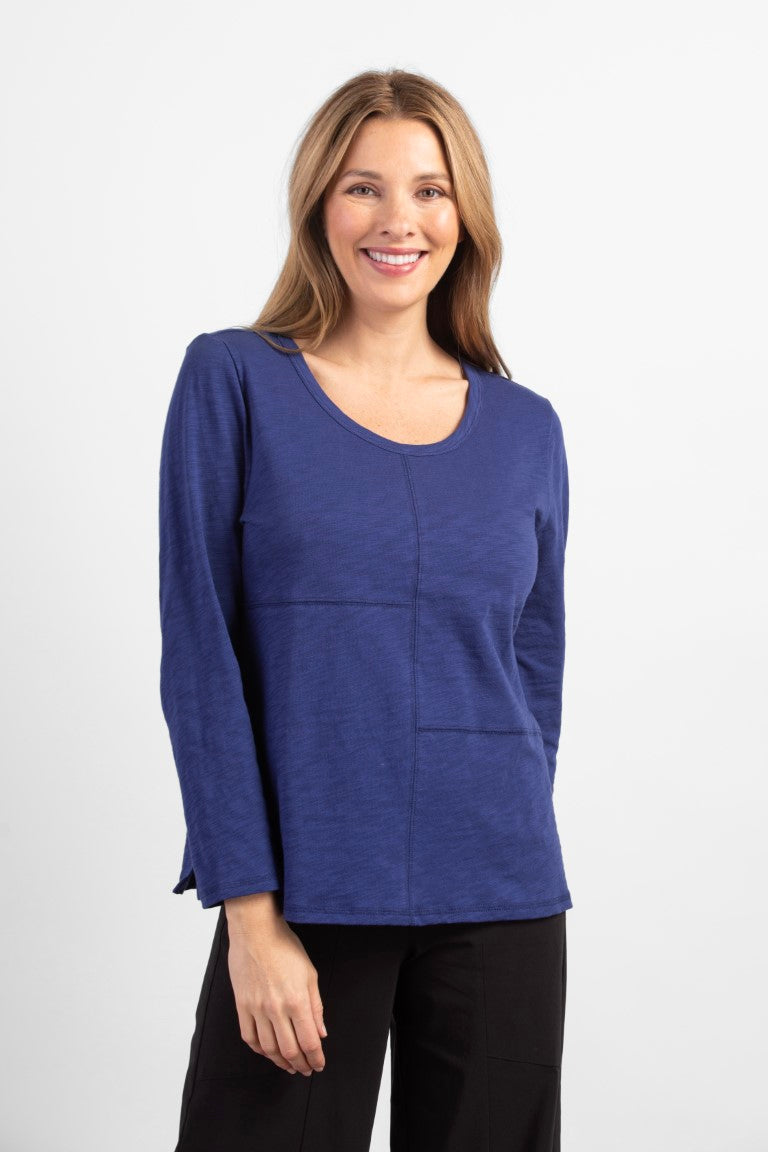 Habitat Cotton Pebble Coverstitch Crew Tee