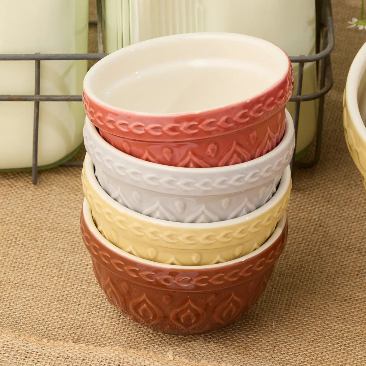 Vintage Farm Stoneware Prep Bowls