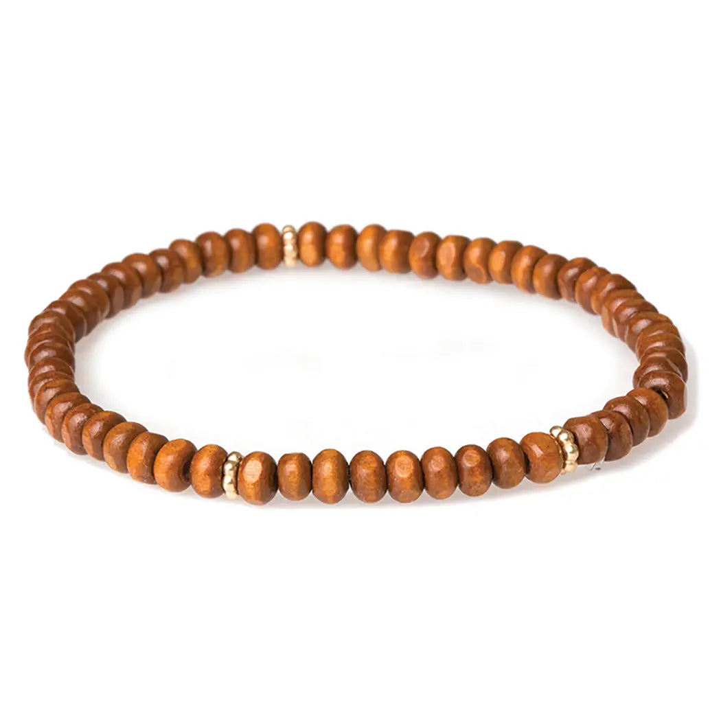 Wood Bead Bracelet