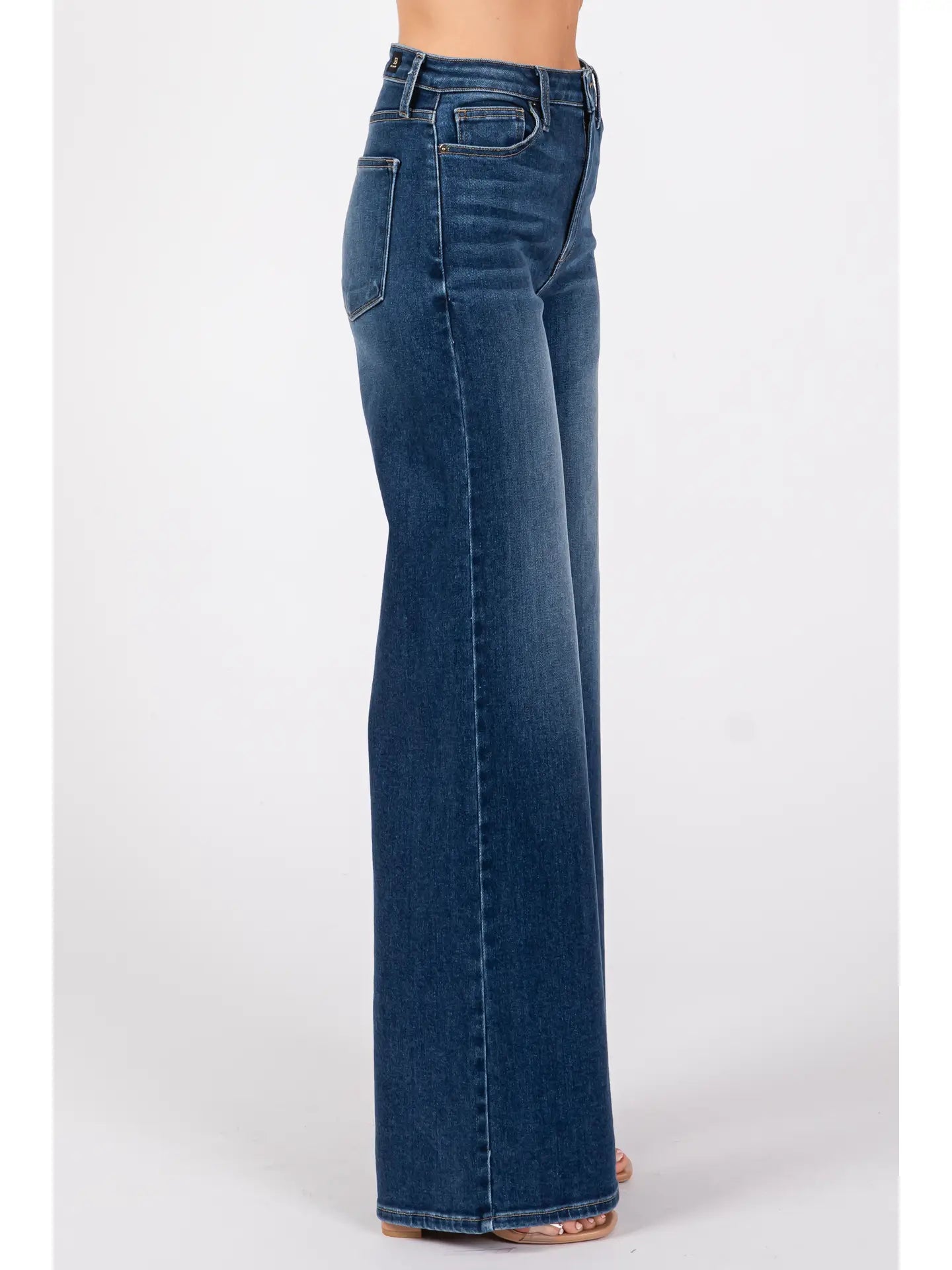 L.T.J. Dark High Rise Super Wide Jeans