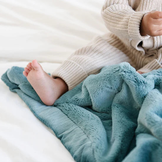 Saranoni Mineral Blue Lush Receiving Blanket
