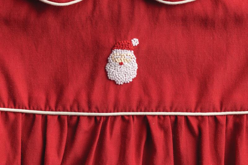 Santa Red Poplin Baby Bubble