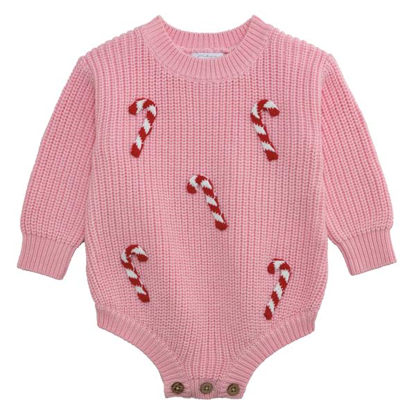 Candy Cane Baby Sweater Bubble