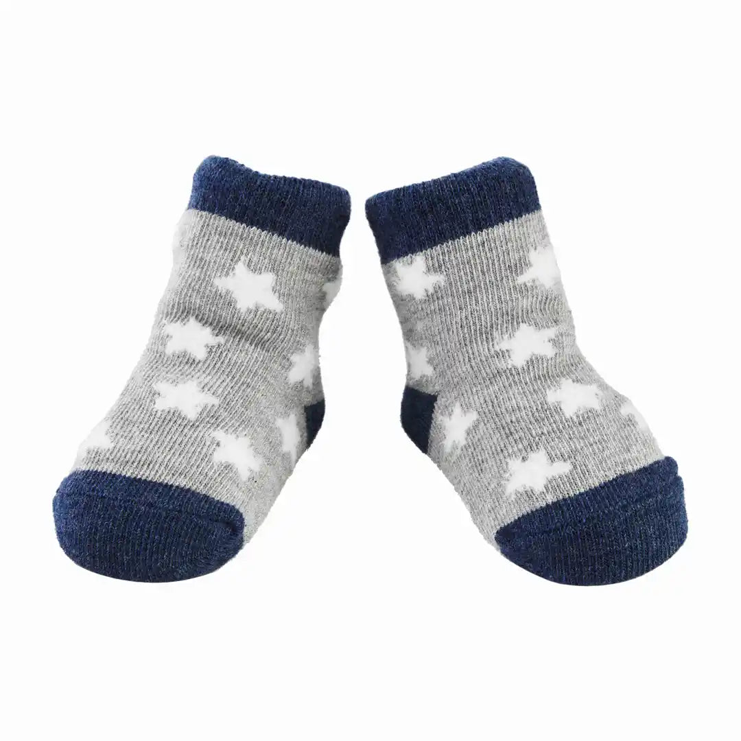 White Star Chenille Baby Socks