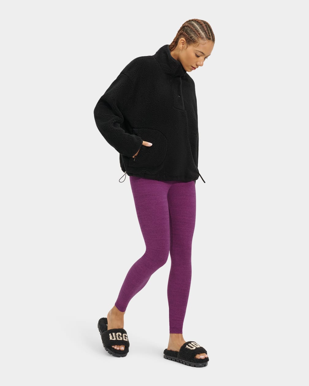 UGG Atwell Sherpa Half Snap Pullover