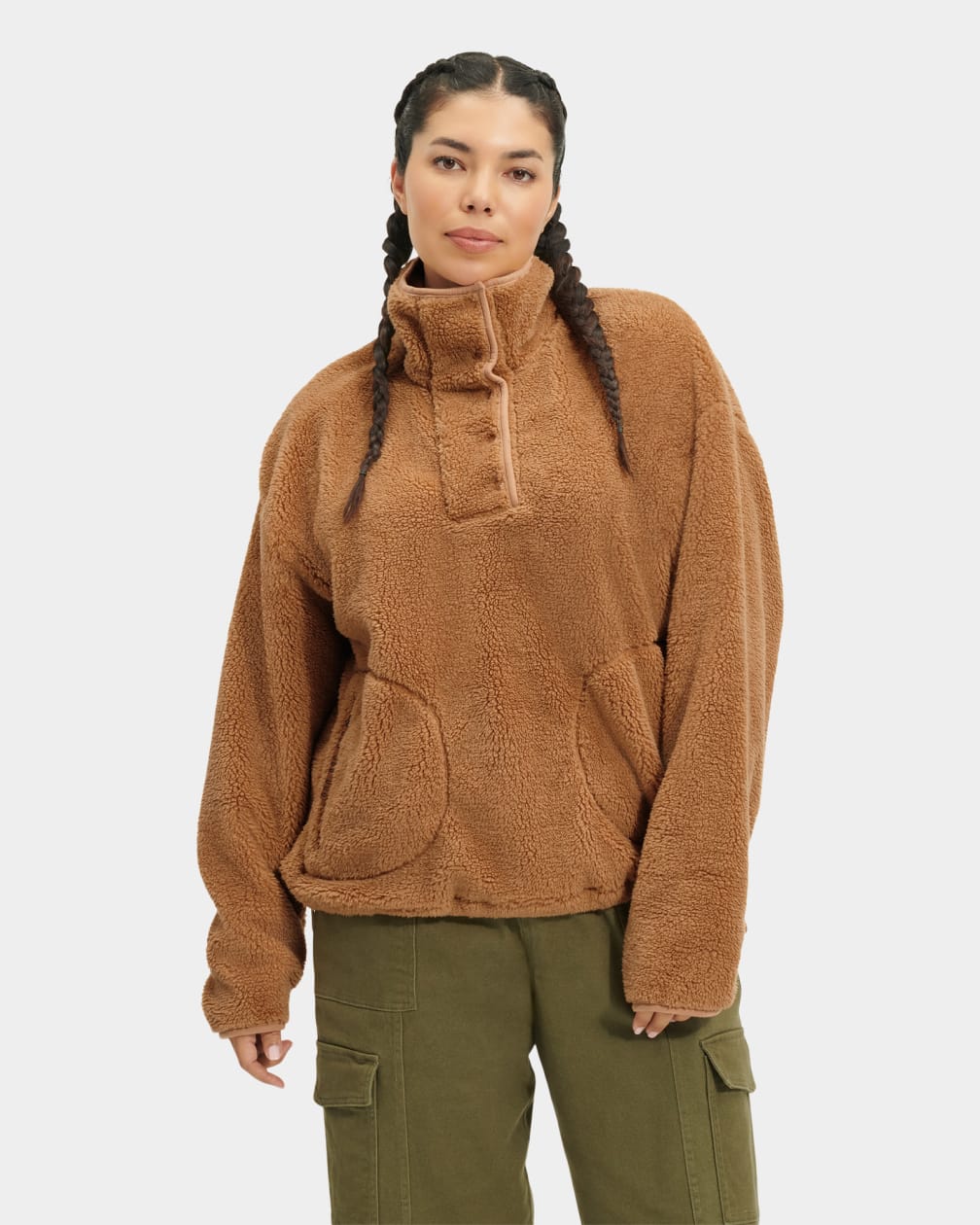 UGG Atwell Sherpa Half Snap Pullover