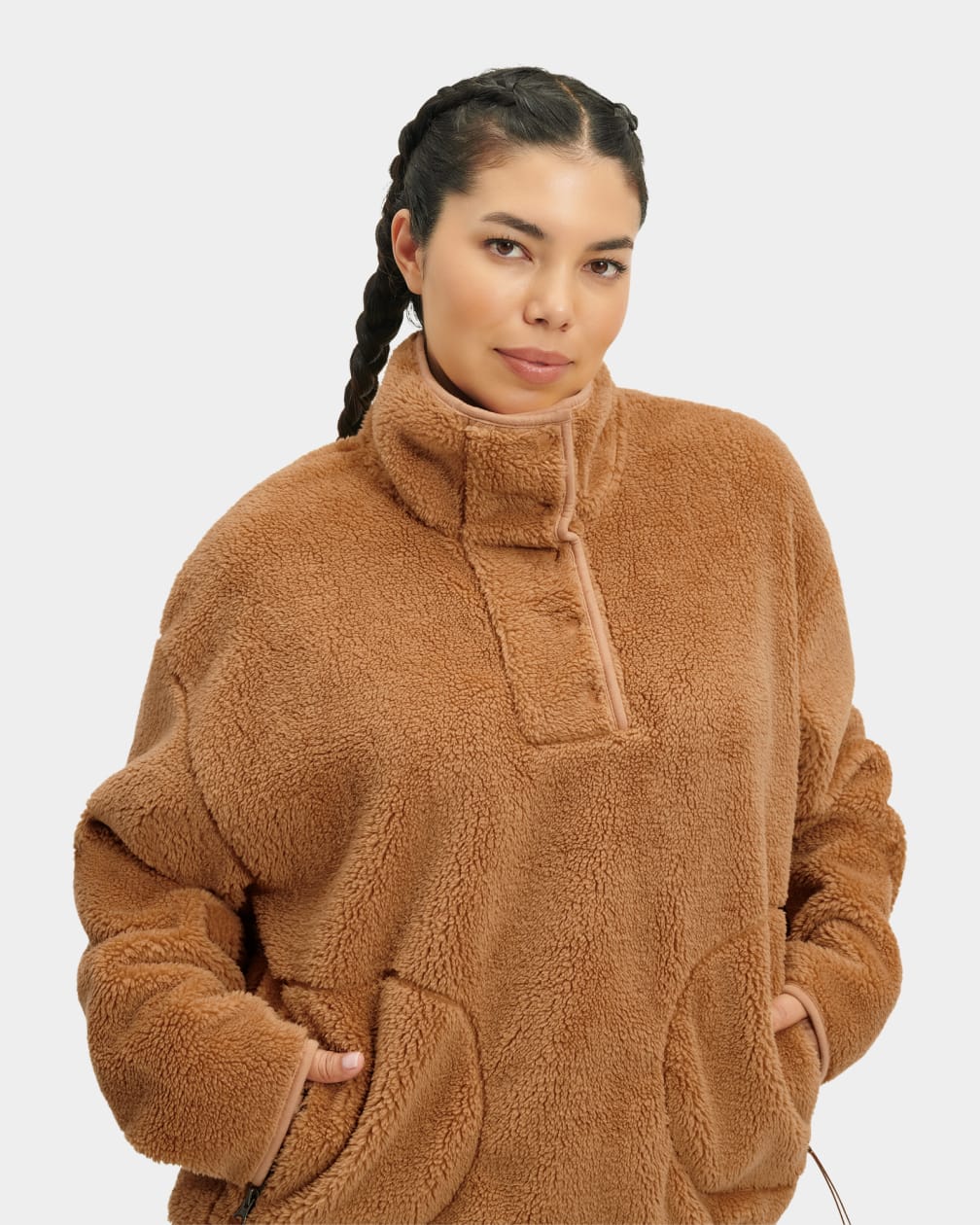 UGG Atwell Sherpa Half Snap Pullover
