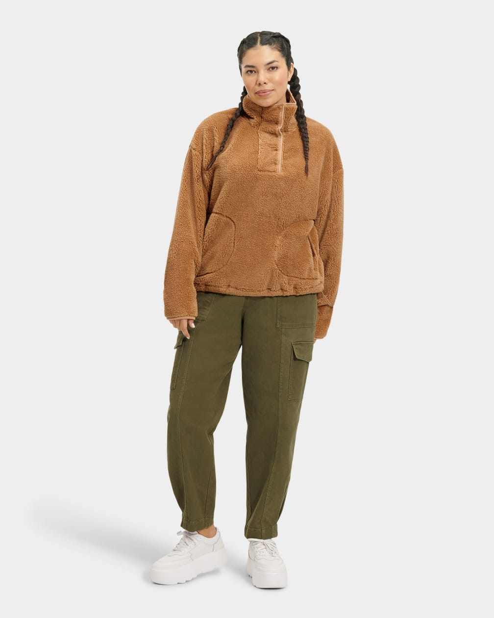 UGG Atwell Sherpa Half Snap Pullover