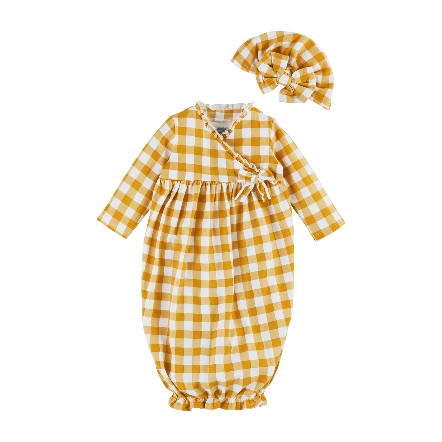 Mustard Gingham Take Me Home Set