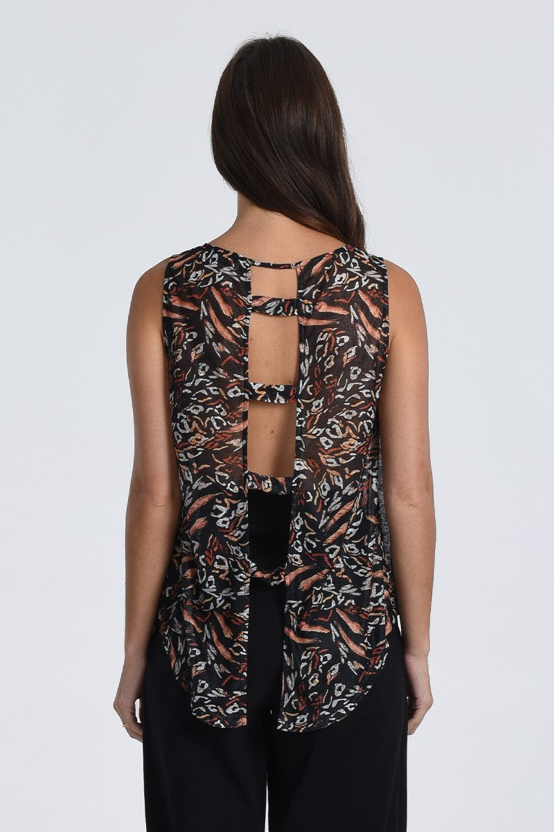 Molly Bracken Tank Top With Back Openwork