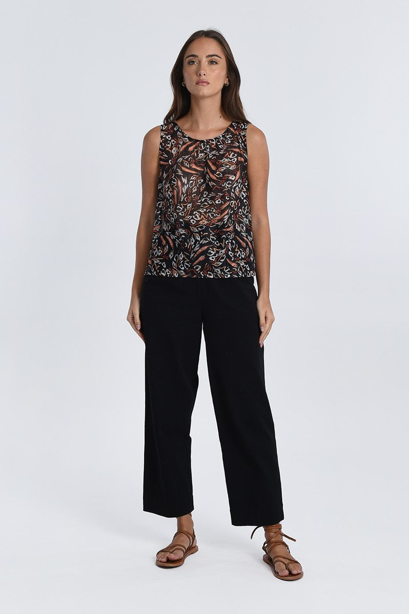 Molly Bracken Tank Top With Back Openwork