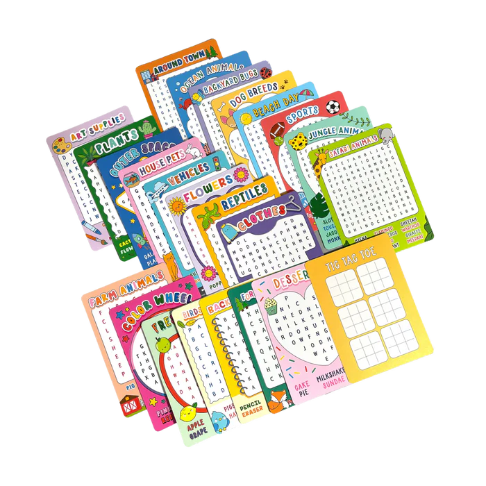 Word Search Activity Cards