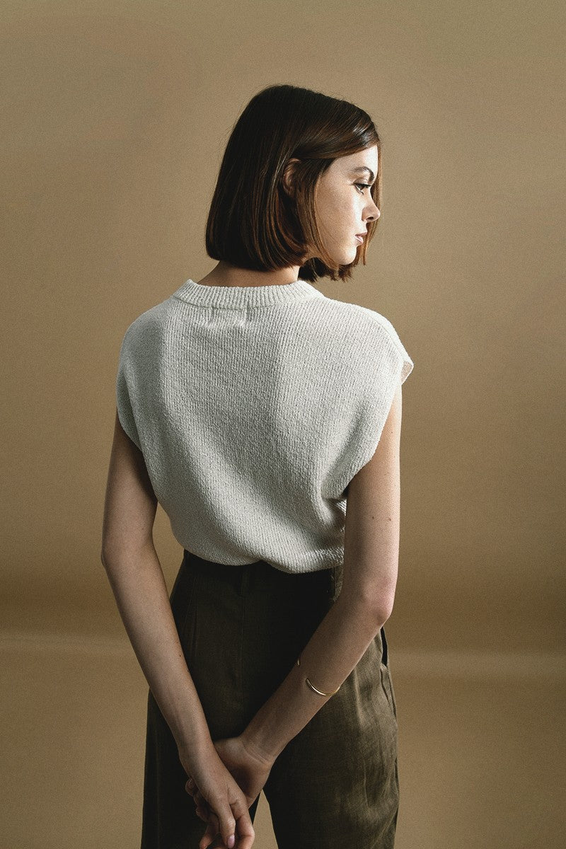 Gabrielle Ribbed Cropped Sweater