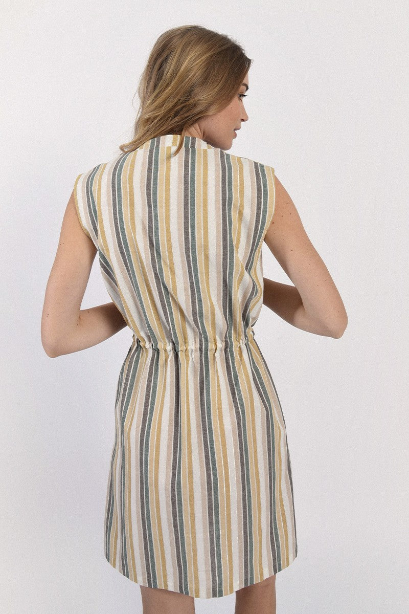Molly Bracken Striped Mini Dress