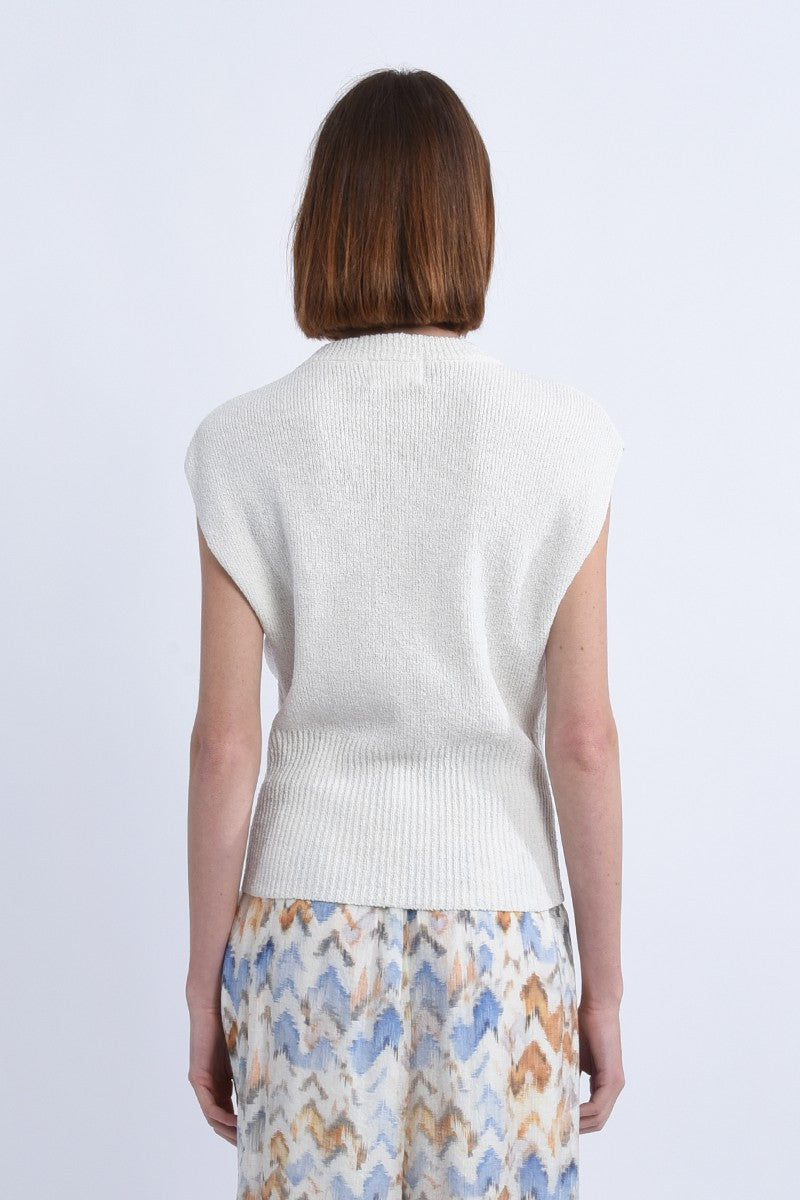 Gabrielle Ribbed Cropped Sweater