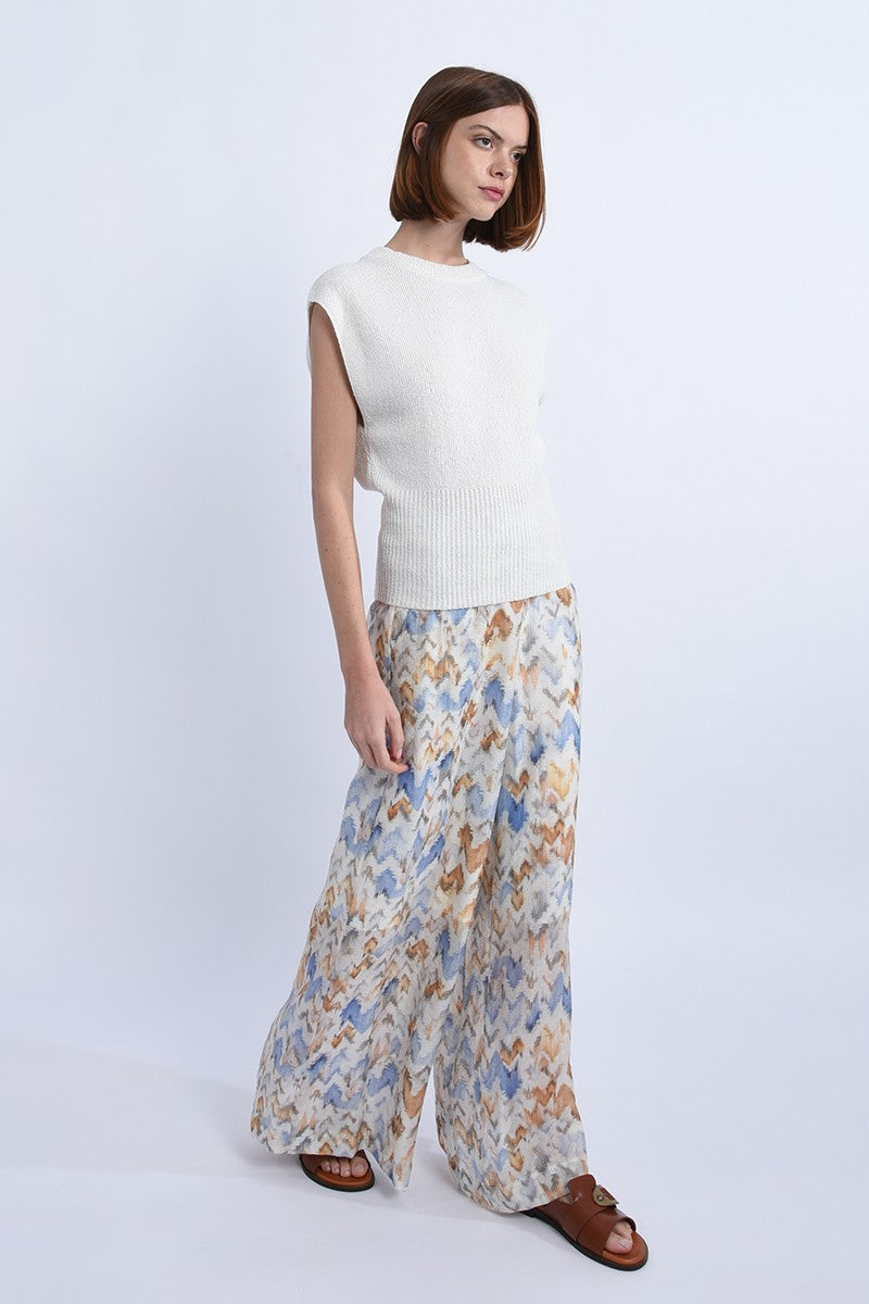 Gabrielle Ribbed Cropped Sweater