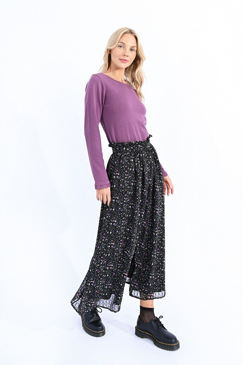 Molly Bracken Sweater With Lace Cuffs