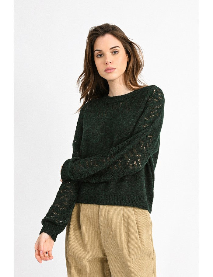 Molly Bracken Openwork Sweater