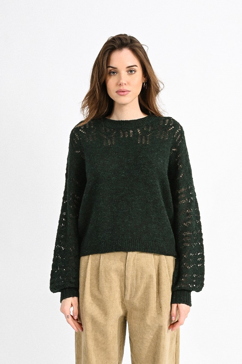 Molly Bracken Openwork Sweater