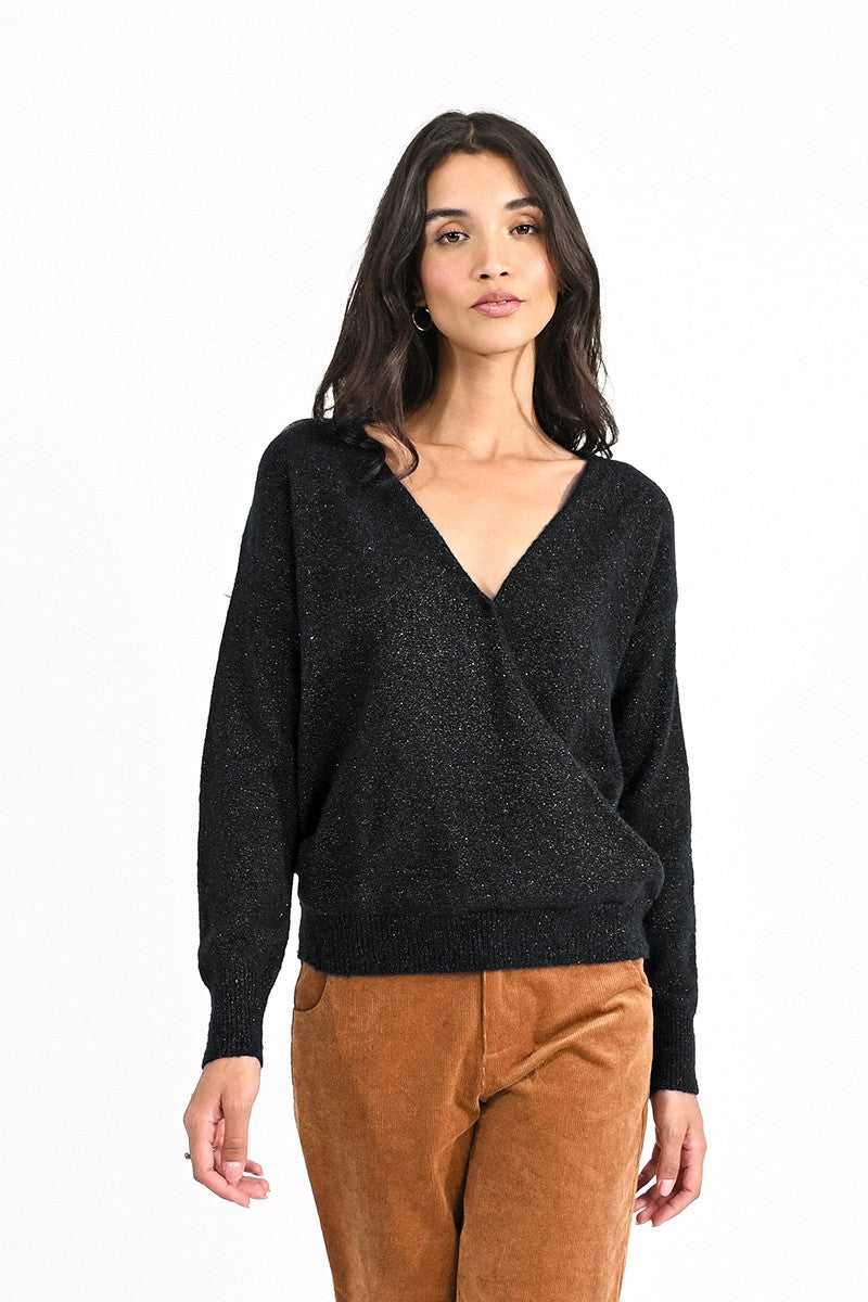 Molly Bracken Soft Knit Wrap Pullover