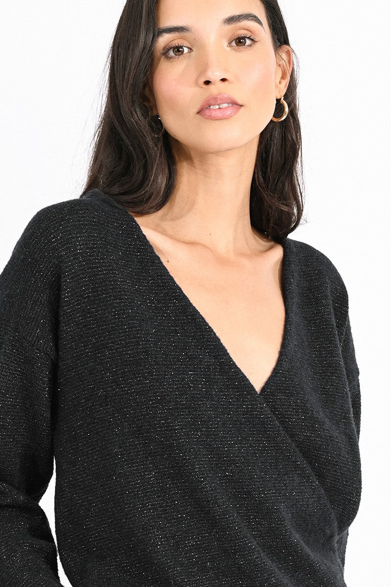 Molly Bracken Soft Knit Wrap Pullover