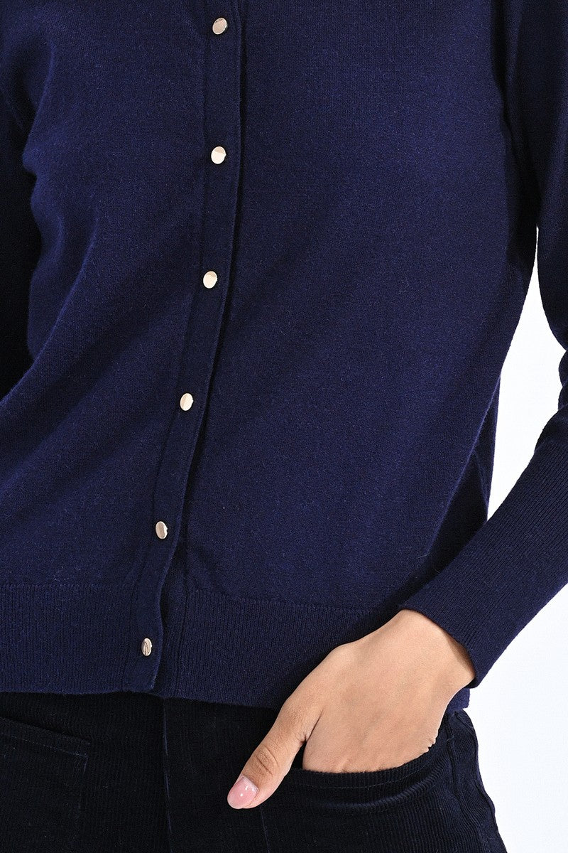 Molly Bracken Basic Crewneck Cardigan
