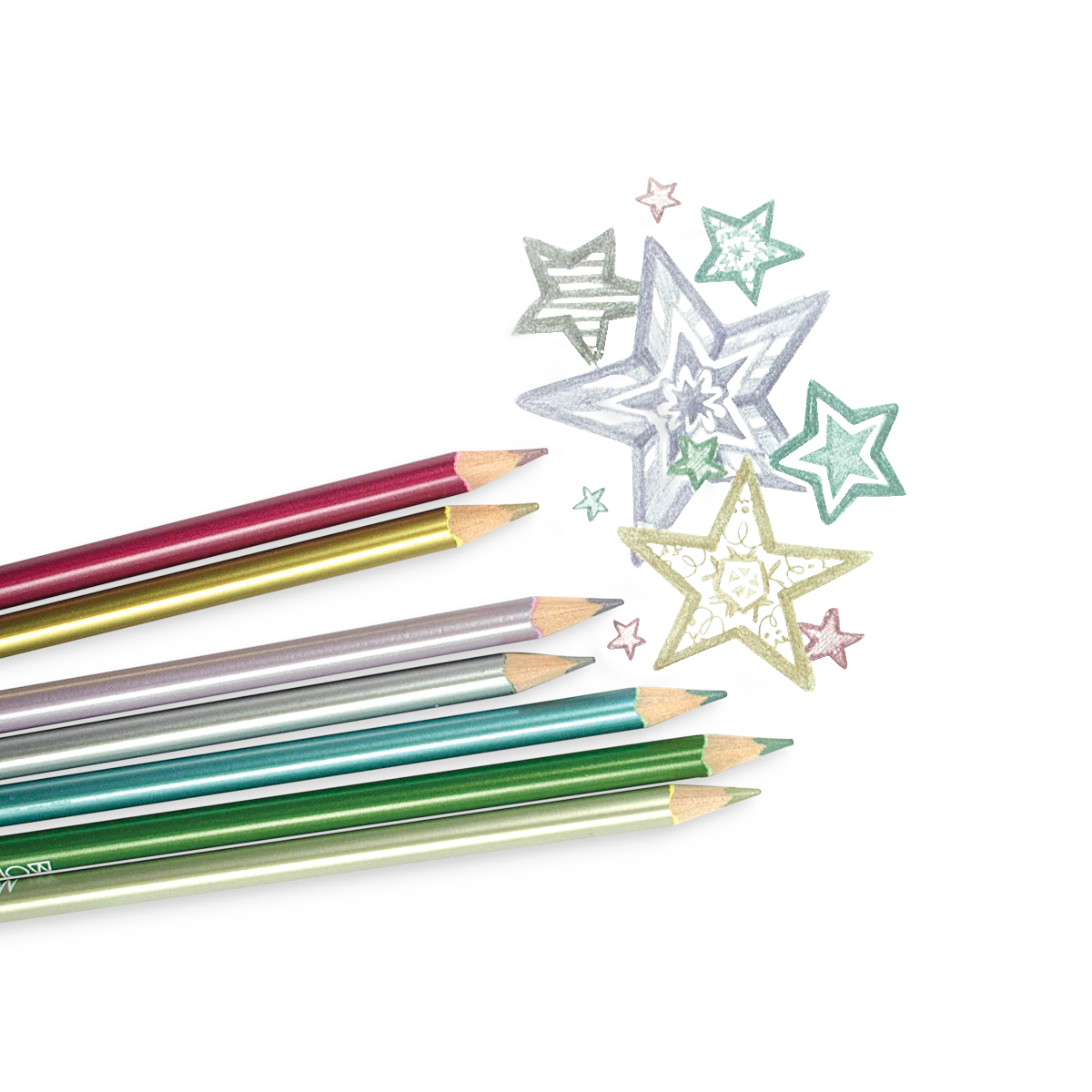 Modern Metallics Colored Pencils