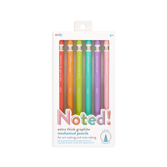 Noted! Graphite Mechanical Pencils - Set of 6