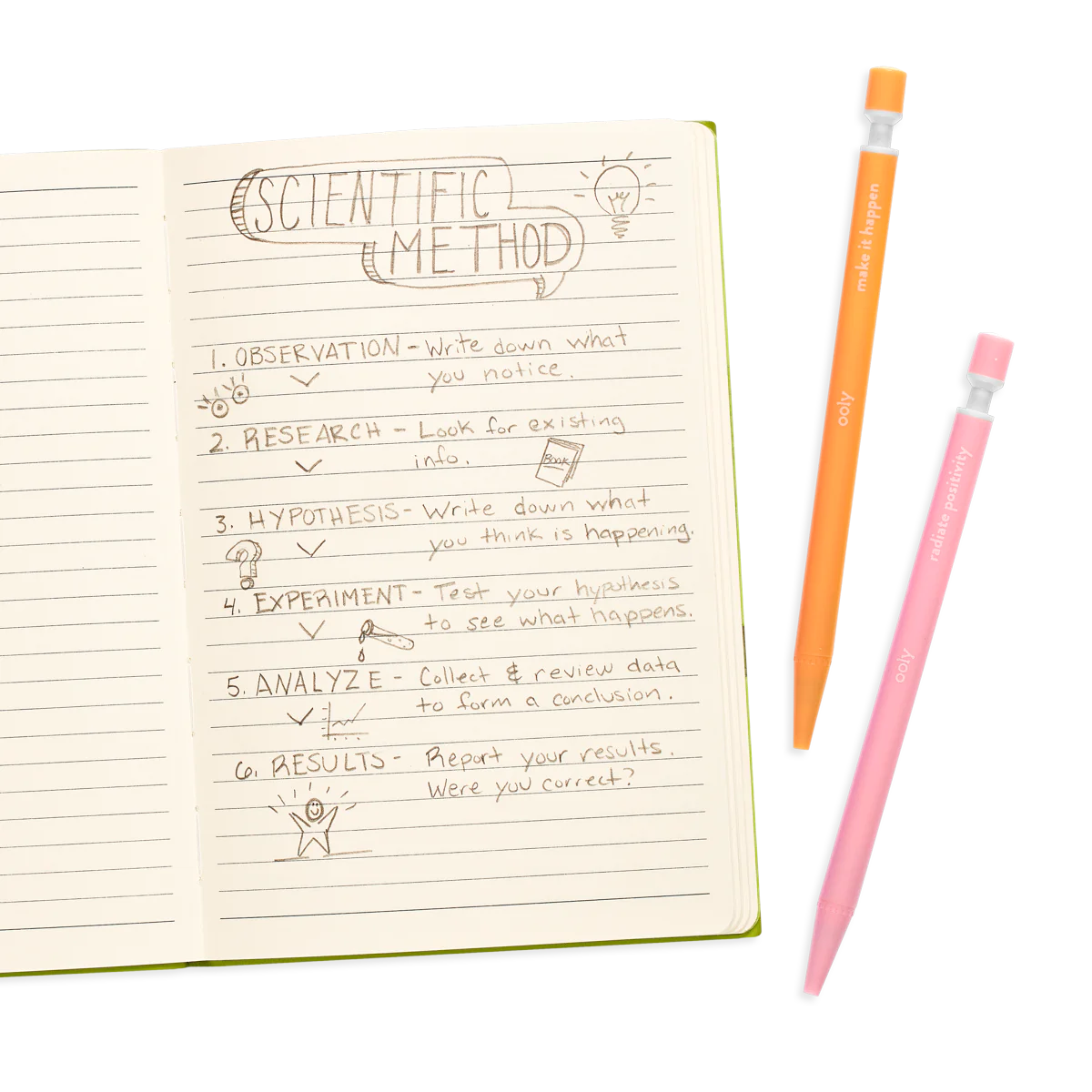 Noted! Graphite Mechanical Pencils - Set of 6