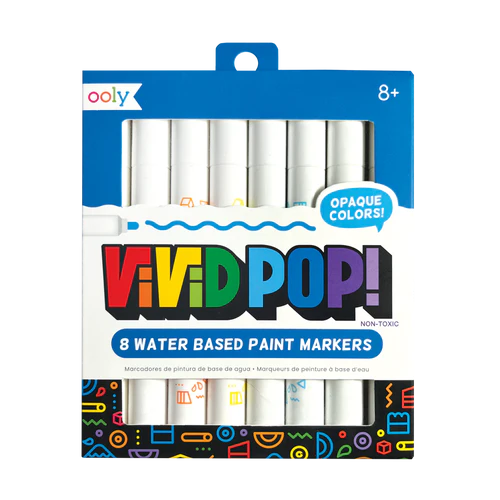 Vivid Pop! Water Based Paint Markers - Set of 8