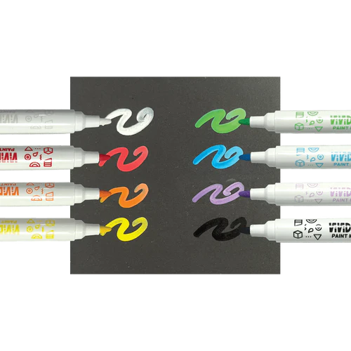 Vivid Pop! Water Based Paint Markers - Set of 8