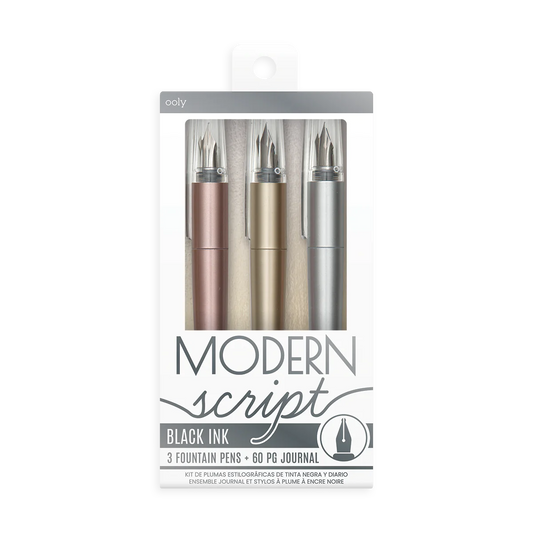 Modern Script Fountain Pens and Journal