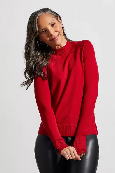 Tribal Long Sleeve Funnel Neck Sweater