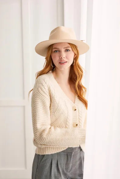 Tribal Cardigan Sweater With Faux Horn Buttons