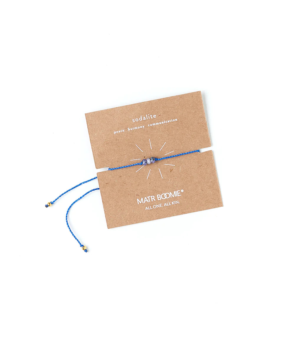 Indali Sodalite Crystal Thread Bracelet