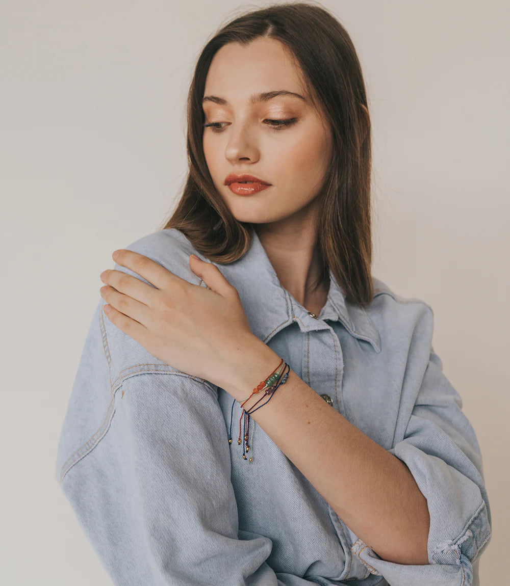 Indali Sodalite Crystal Thread Bracelet