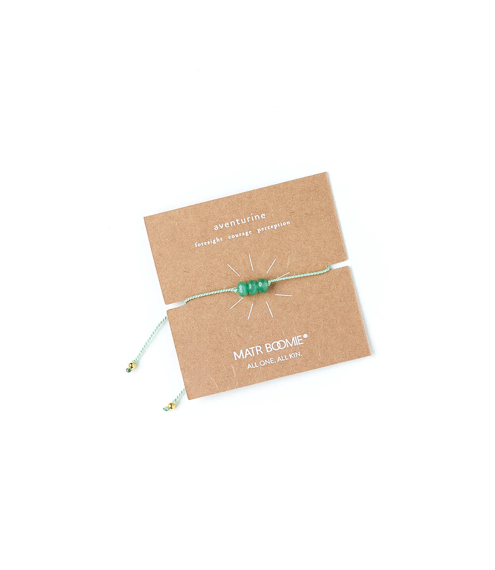 Indali Aventurine Crystal Thread Bracelet