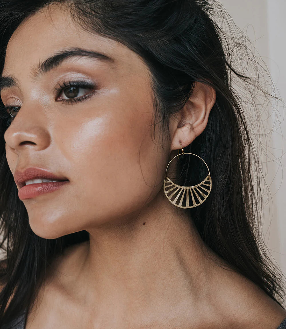 Rajani Gold Hoop Earrings