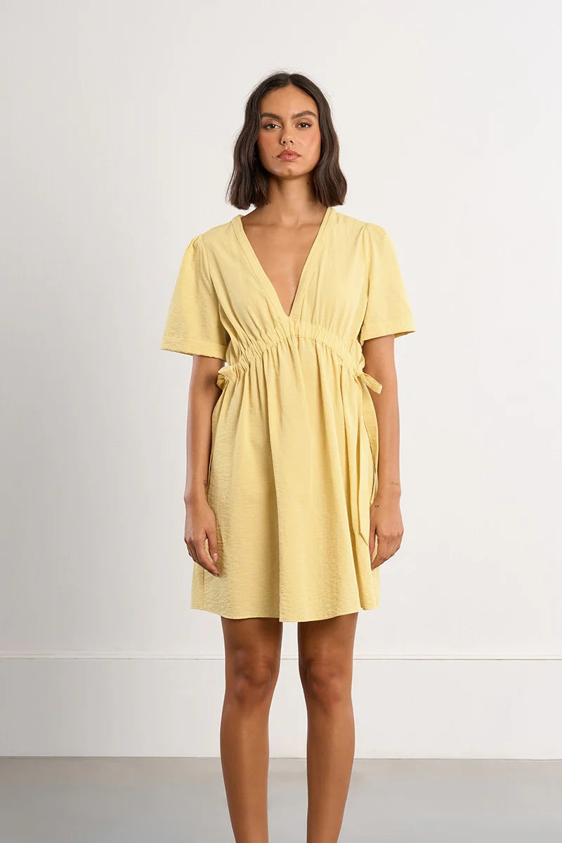 Lili Sidonio Mini Dress With Drawstrings