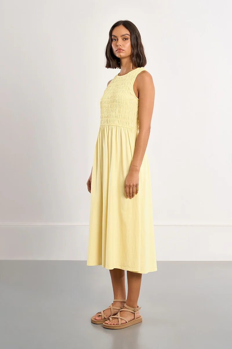 Lili Sidonio Cotton Smocked Dress