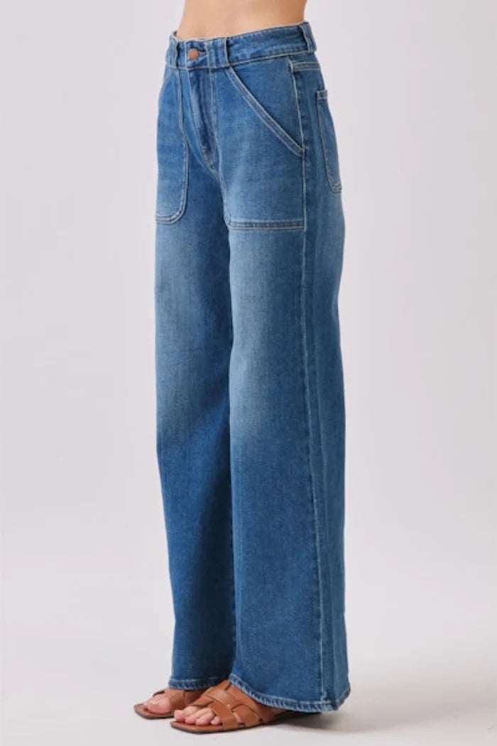 L.T.J. Extra Wide Leg With Wide Belt Loops