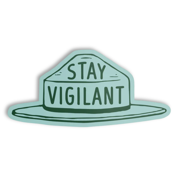 Smokey Stay Vigilant Sticker