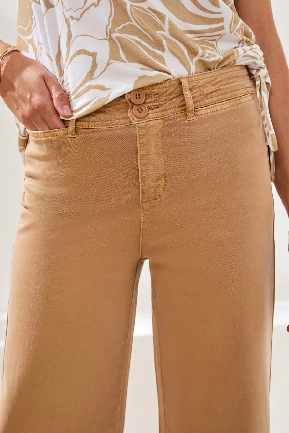 Tribal Comfort Stretch High Rise Palazzo Pants