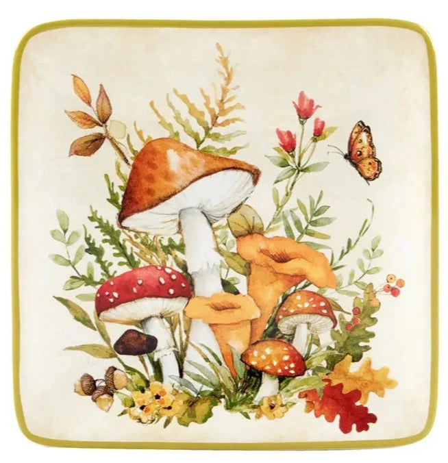 Woodland Critters Fall Canape Plate