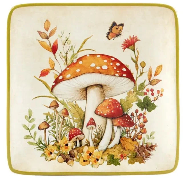 Woodland Critters Fall Canape Plate