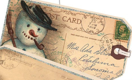 Vintage Frosty Gift Tag Set