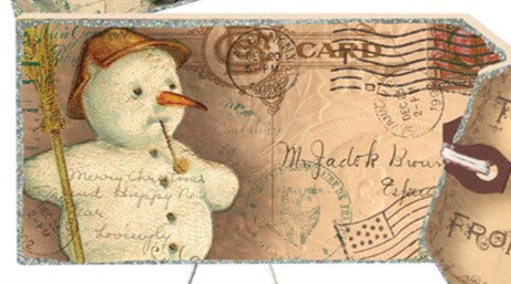 Vintage Frosty Gift Tag Set