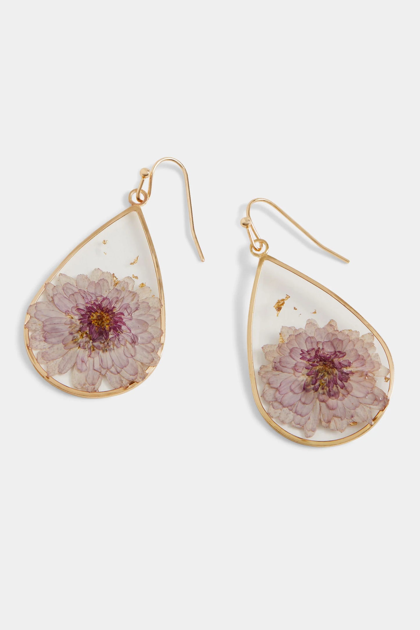 Pressed Flower Earrings
