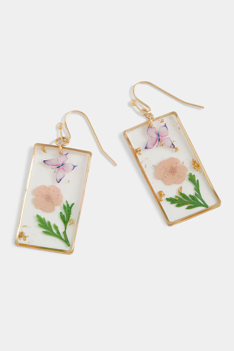 Pressed Flower Earrings